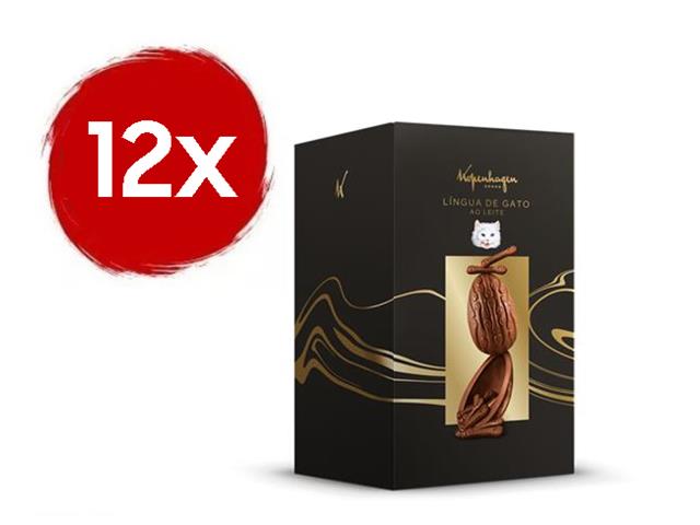 Combo 12 Ovos de Páscoa Kopenhagen Língua de Gato 300G