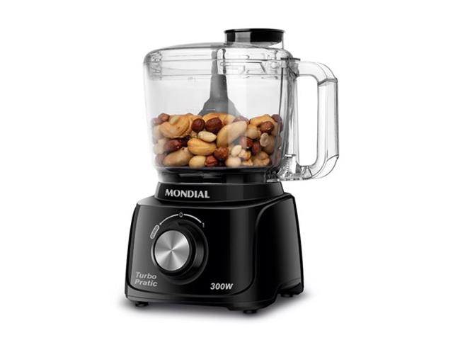 Mini Processador Mondial MP-16-B Turbo Pratic Preto 300W 110V - 1