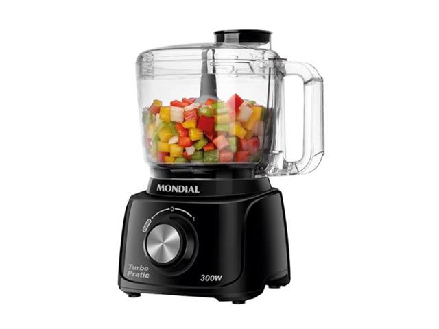 Mini Processador Mondial MP-16-B Turbo Pratic Preto 300W - 1