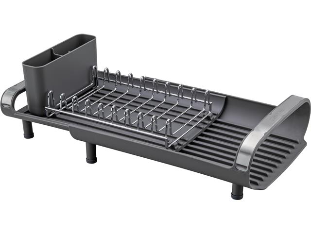 Escorredor de Louça Tramontina Compacto com Porta Talheres Grafite - 2