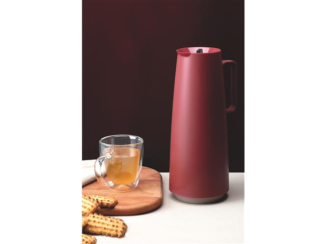 Bule Térmico Tramontina Exata Ampola de Vidro 1 Litro Vermelho - 2