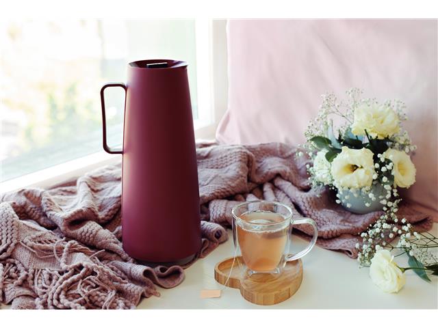 Bule Térmico Tramontina Exata Ampola de Vidro 1 Litro Vermelho - 3