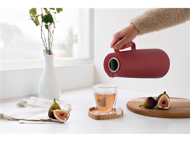 Bule Térmico Tramontina Exata Ampola de Vidro 1 Litro Vermelho - 4