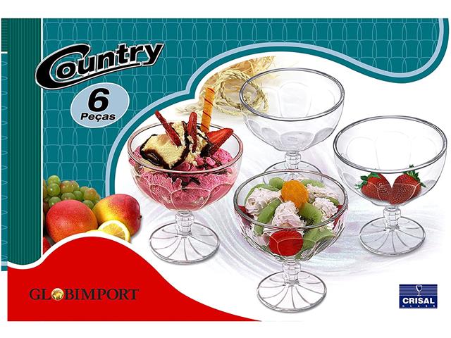 Jogo de Sobremesa Country 6 Taças 380ML - 1