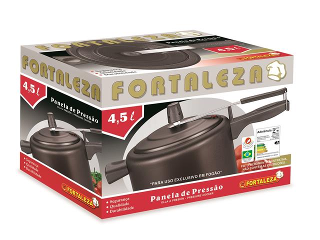 Panela de Pressão Fortaleza Black 4,5 Litros - 2