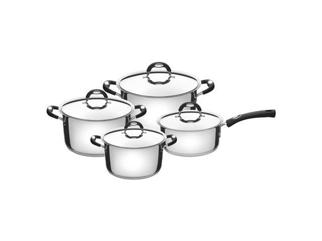 Batería de cocina Tramontina Duo Silicone de acero inoxidable