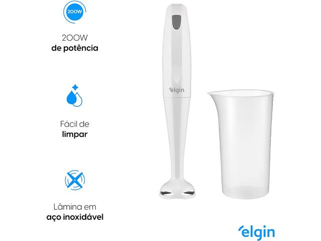 Mixer Portátil Elgin Branco 200W 110V - 1