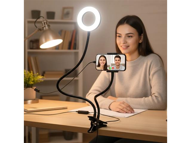 Suporte Ring Light Flexível Ajustável Clip Fixador Multilaser AC369 - 4