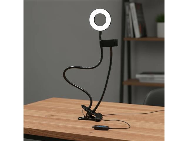 Suporte Ring Light Flexível Ajustável Clip Fixador Multilaser AC369 - 6