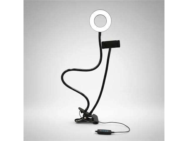 Suporte Ring Light Flexível Ajustável Clip Fixador Multilaser AC369 - 7