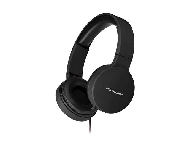 Fone de Ouvido Headphone Dobrável Multilaser PH268 New Fun P2 Preto