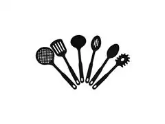 Juego de utensilios Tramontina 6 pzas Veloce nylon Negro - 1