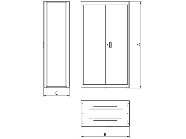 Armário Vertical Tramontina PRO para Ferramentas 2 Portas - 2