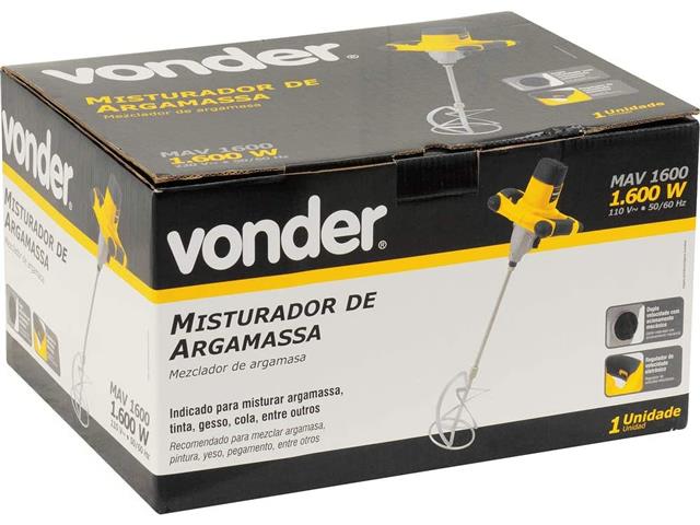 Misturador Elétrico de Argamassa Vonder MAV1600 220V - 3