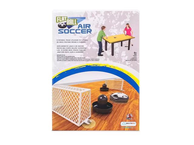 Flat Ball Air Soccer de Mesa Multikids 2 Grades de Gol e 2 Rebatedores - 1