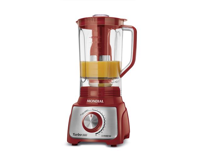 Liquidificador Mondial L-1100 RI Turbo Inox Red 1100W 220V - 2
