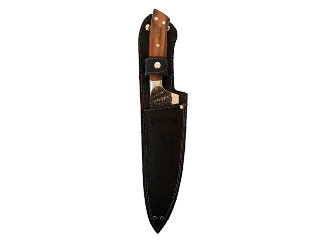 Cuchillo 8" Parrillero Curacaví C/Funda Cuero Negra Kangkawe