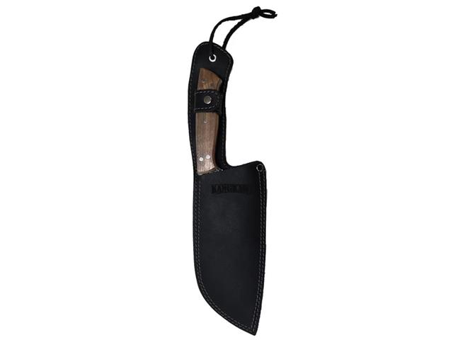 Machete 8" Panguipulli Black Con Funda De Cuero Negra Kangkawe