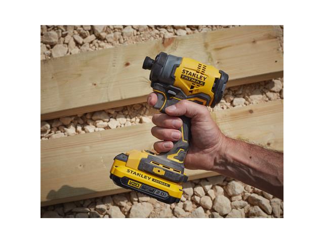 Parafusadeira de Impacto 1/4" Stanley 20V Maleta e 2 Baterias Bivolt - 2