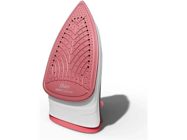 Ferro de Passar a Vapor Oster Aeroceramic Branco e Rosa 110V - 1