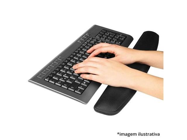 Apoio de Pulso para Teclado em Gel Preto Multilaser AC033 - 1