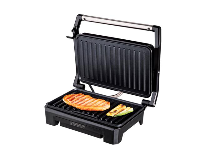 Grill e Sanduicheira Press Black&Decker Preta/Inox 110V - 3