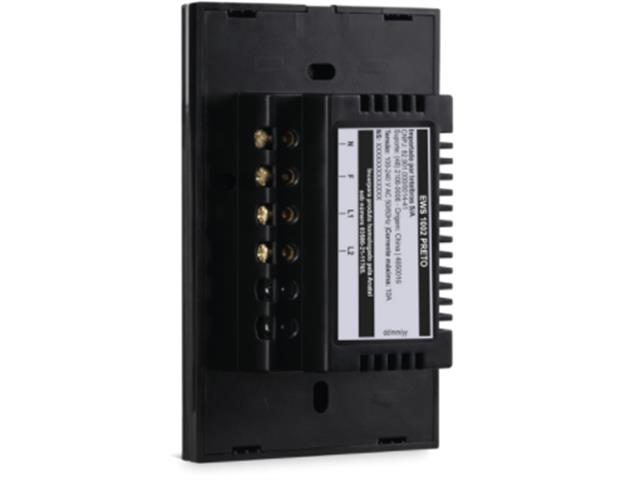 Interruptor Smart Wi-Fi Touch 2 Tecla Intelbras EWS 1002 Preto