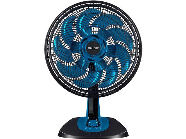Ventilador de Mesa Mallory Neo Air 15 Preto e Azul