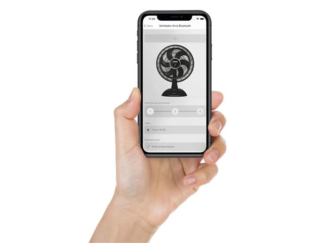 Ventilador de Mesa Arno Ultra Silence Force Bluetooth VDBT Black 110V - 3