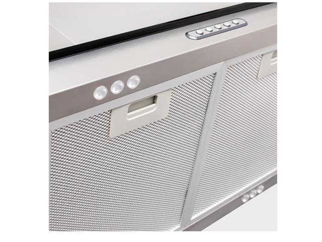 Coifa de Parede Ilha de Vidro Reto Fogatti Inox 75CM 110V - 1