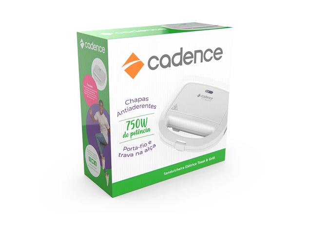 Sanduicheira Elétrica Cadence Toast & Grill SAN265 Branca 110V - 3