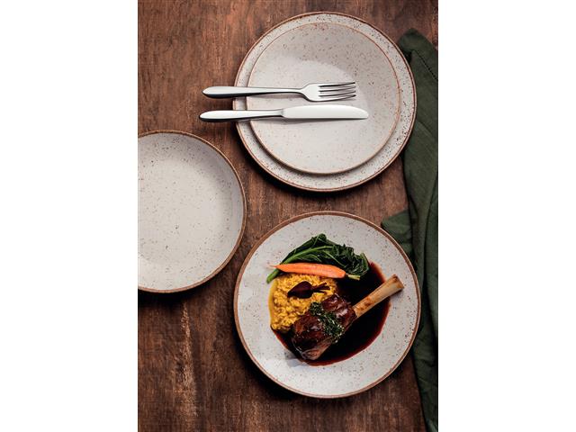 Prato de Sobremesa Tramontina Rústico MarromHS Porcelana Decorada 21CM - 1