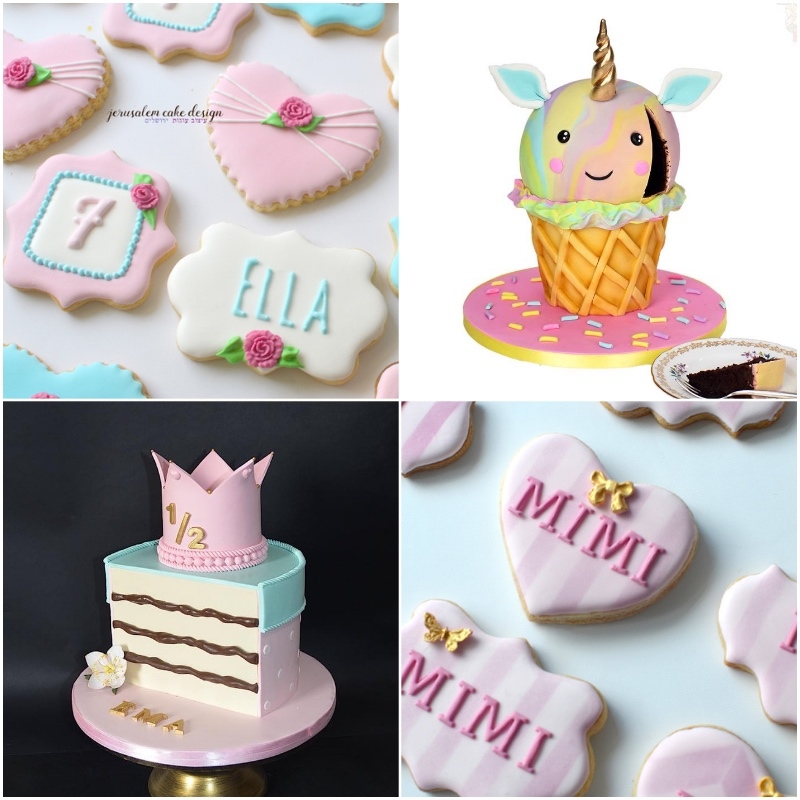 Satin Ice Fondant Party Pink Birthday Cakes Satin Ice Fondant Party Pink Birthday Cakes