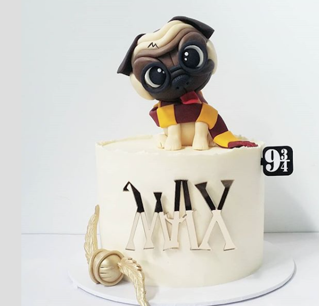 pug cake topper