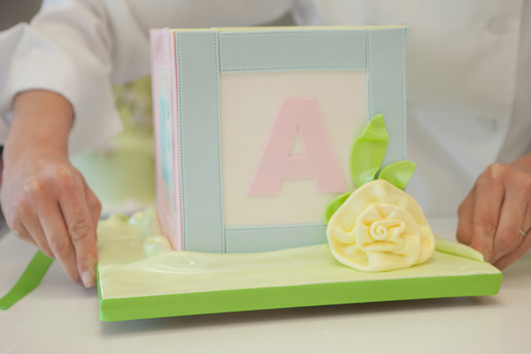 Baby Block Cake Satin Ice