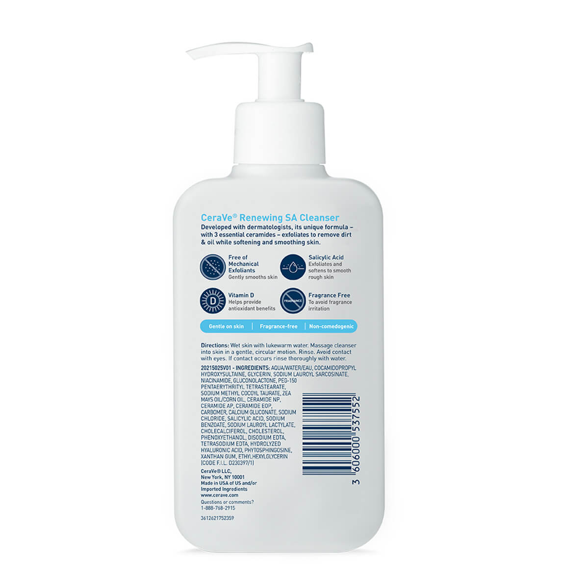 CERAVE Renewing Salicylic Acid Cleanser for Normal Skin Beauty Hub