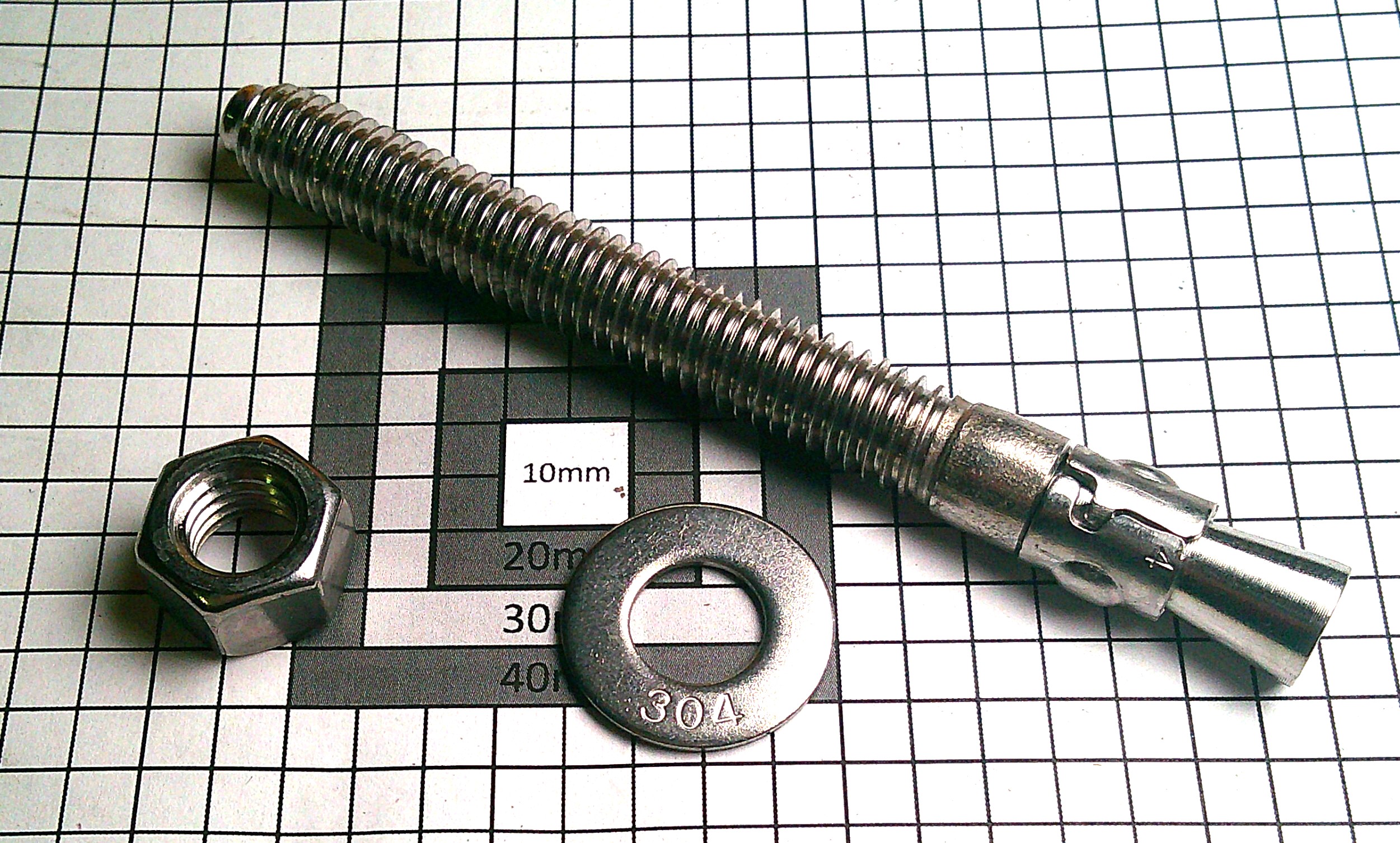 3/8 X 3-3/4 POWERSTUD WEDGE ANCHOR 304SS 3/8 X 3-3/4 POWERSTUD WEDGE ANCHOR 304SS
