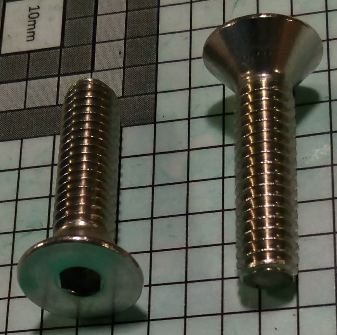 31C125SFHS,5/1618 X 1 1/4 FLAT HEAD SOCKET S/S,Specialty Bolt & Screw