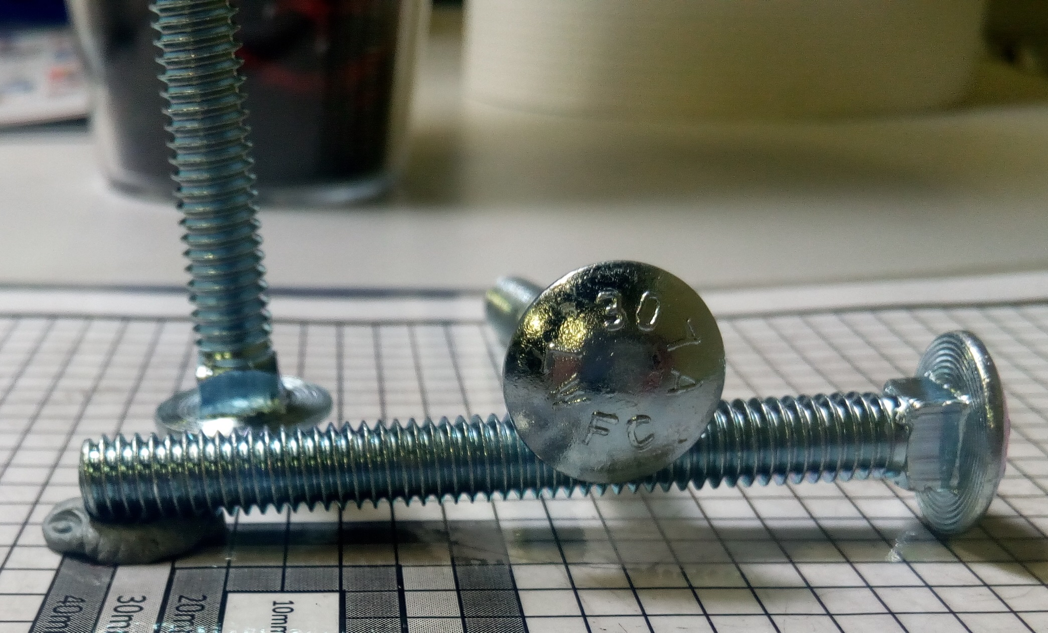 31C300CGBZ/FT,5/1618 X 3 CARRIAGE BOLT F/T ZINC (Cr3),Specialty Bolt