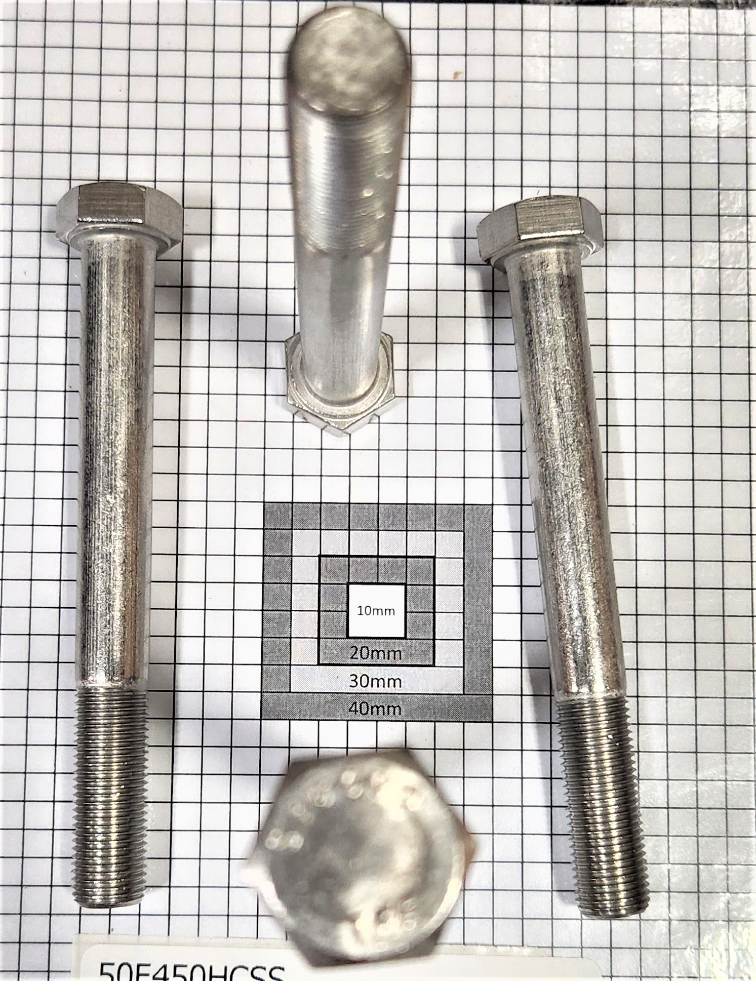 50F450HCSS,1/220 X 4 1/2 HEX CAP SCREW S/S,Specialty Bolt & Screw, Inc.