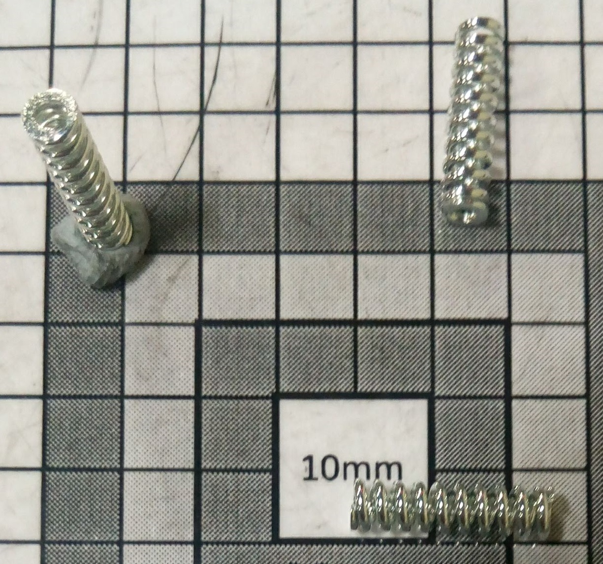 .030 X .127 COMP SPRING-M.W. ZINC &CLEAR .030 X .127 COMP SPRING-M.W. ZINC &CLEAR