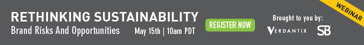 SB Webinar: Rethinking Sustainablility - Brand Risks and Opportunities. May 15th. RSVP for FREE!