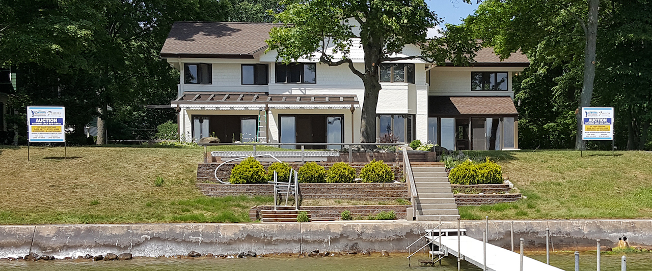 Lakefront Home on Lake Wawasee Scheerer McCulloch Indiana Auctions