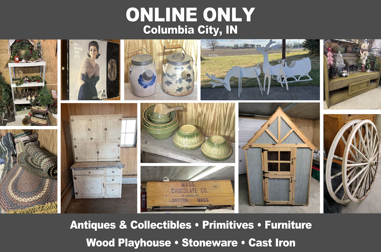 ONLINE ONLY Personal Property Auction_Columbia City, IN 46725 Pickup