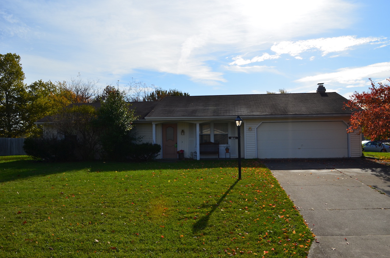 3 bedroom home and garage in the Maple Ridge addition Grabill