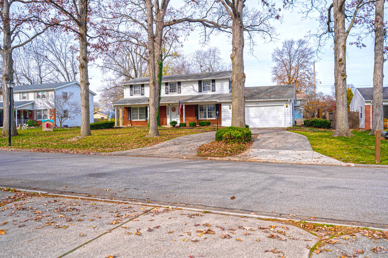 Wellmaintained colonial traditional style, twostory home with a