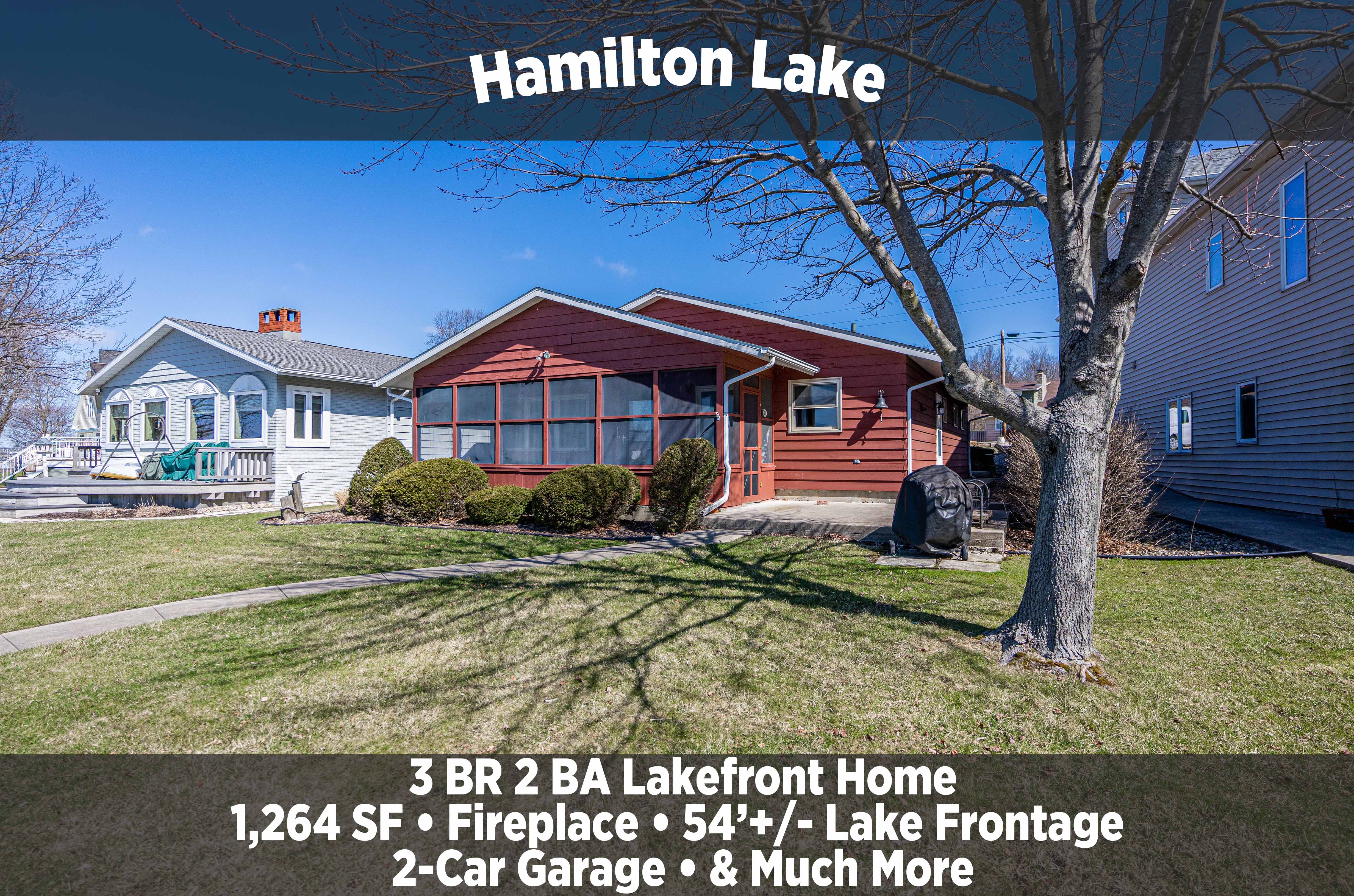 3 BR 2 BA LAKEFRONT HOME ON HAMILTON LAKE Scheerer McCulloch