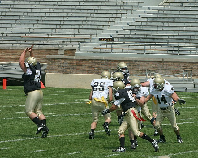 Matthew Cummings' album, Notre Dame Football Camp