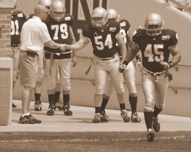 Matthew Cummings' album, Notre Dame Football Camp