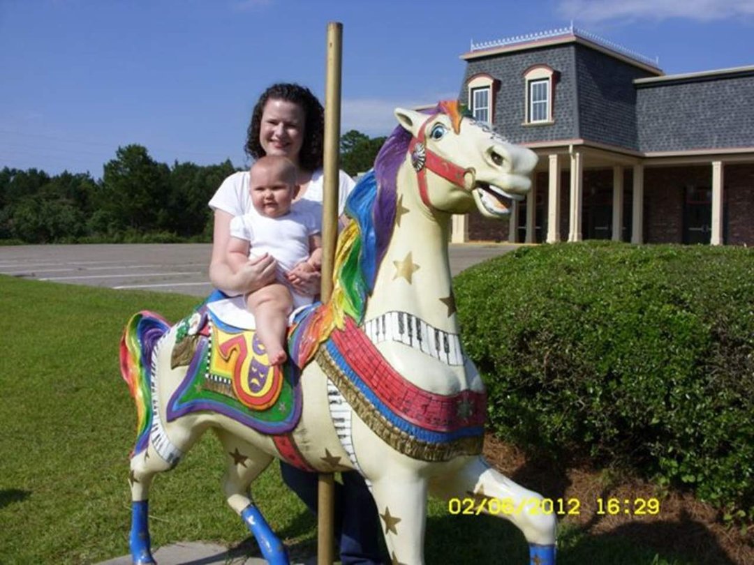 Jean McLain's album, Girls at the MLT Carousel Horse